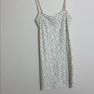 white & star bodycon dress
